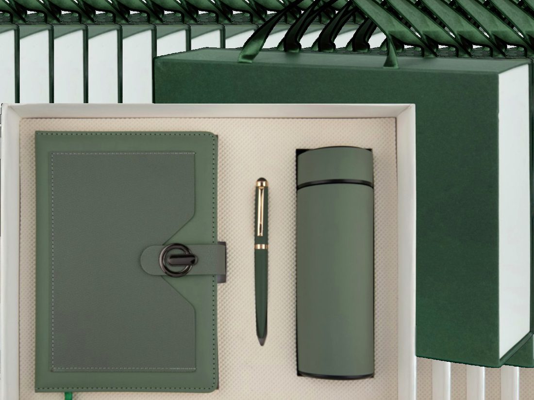 Forest Kit — Diary, Pen & Bottle — corporate gift