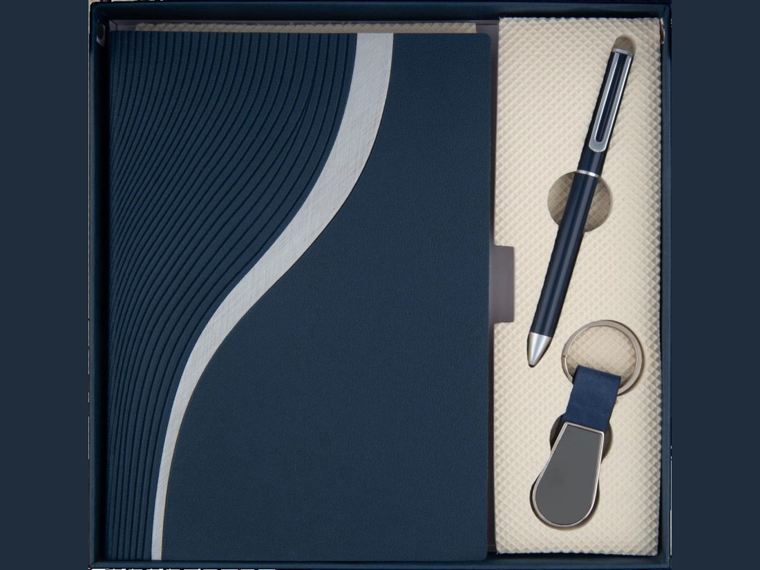 Midnight Trio — Diary, Pen & Keyring — corporate gift