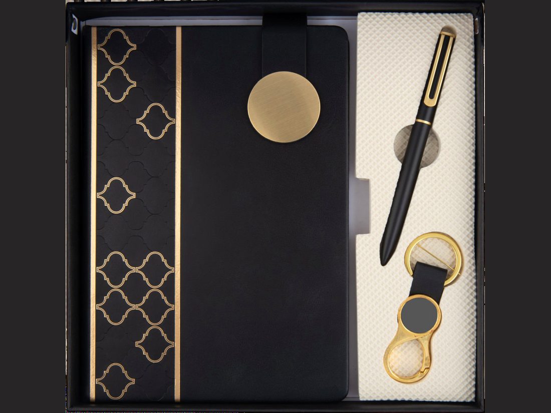 Onyx Trio — Diary, Pen & Keyring — corporate gift